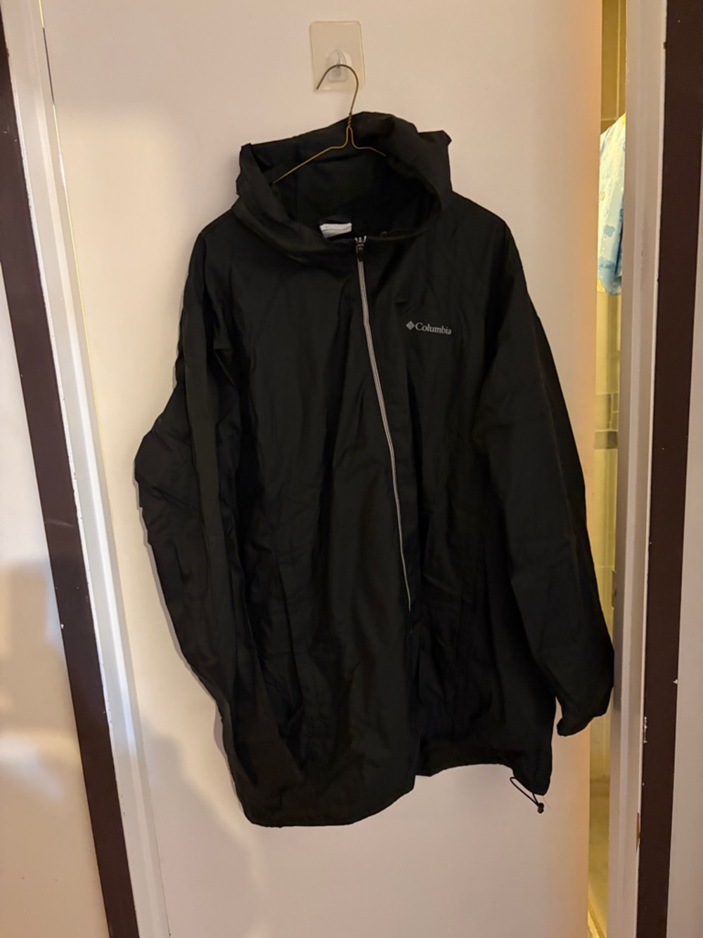 Columbia womens 3x Black Waterproof Hooded rain Jacket